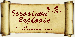 Veroslava Rajković vizit kartica